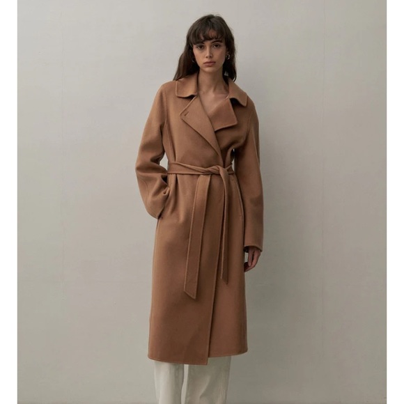 NWT The Curated Ecru Tailored Coat Wool-Cashmere - Picture 11 of 11